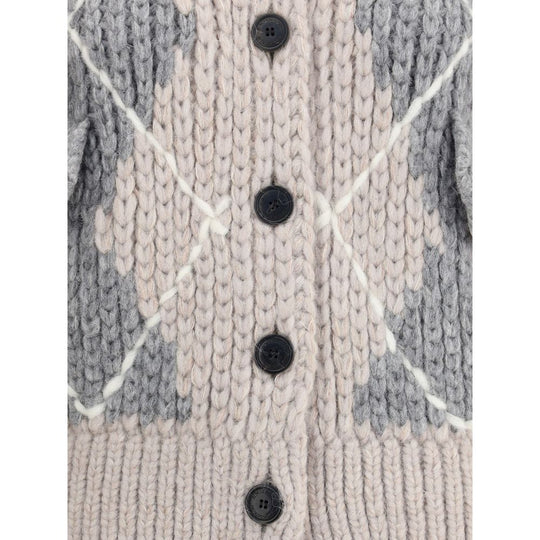 Ermanno Scervino Strickjacke aus Wolle mit Argyle-Muster
