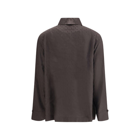 Fendi Seidenjacquard-Hemd