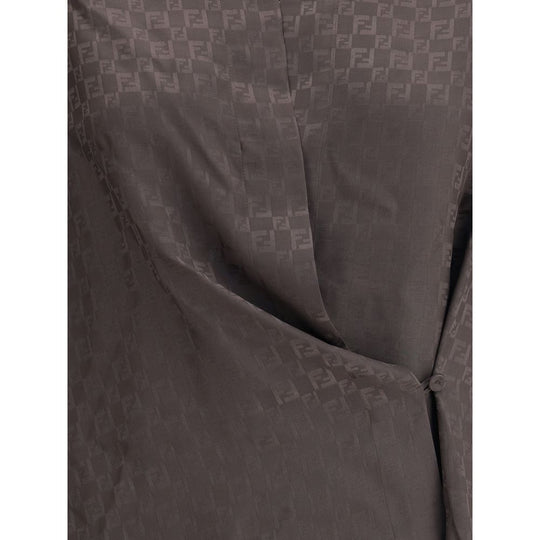 Fendi Seidenjacquard-Hemd