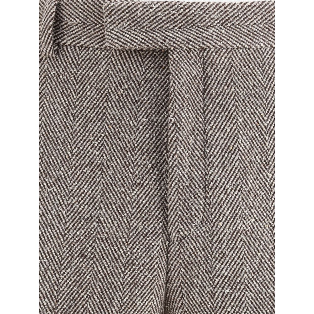 Ferragamo Weite Chevron-Hose
