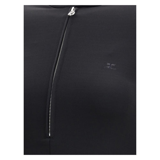 Courrèges Biker-Kleid aus Jersey mit Reißverschluss