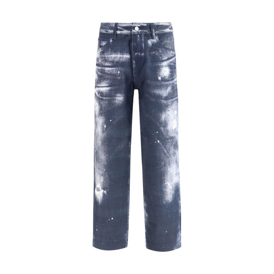 Emporio Armani Hosen mit Denim-Druck