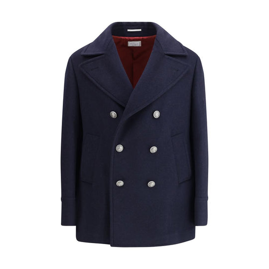 Brunello Cucinelli Doppelter Wollflanell Caban