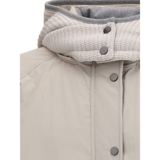 Brunello Cucinelli Gefütterte Daunenjacke