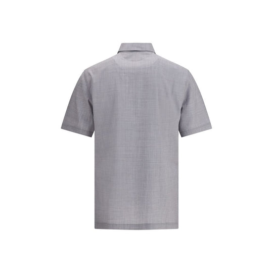Brunello Cucinelli Schurwoll-Popeline-Polohemd