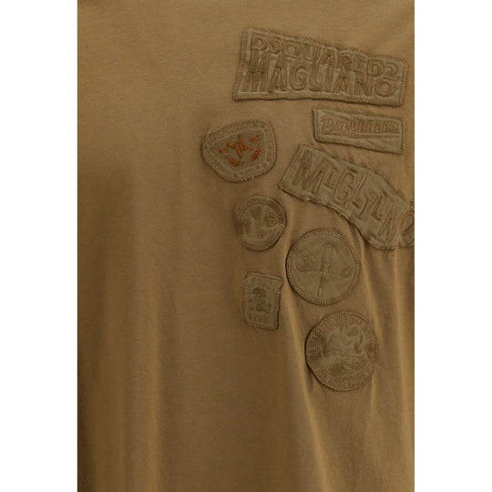 Dsquared² T-Shirt mit aufgestickten Flicken