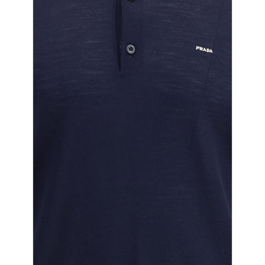 Prada Polo-Pullover aus Schurwolle
