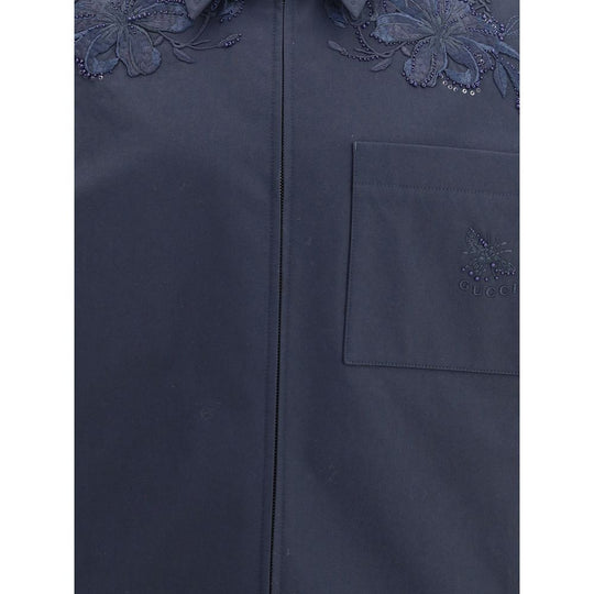 Gucci Baumwolljacke mit Stickerei