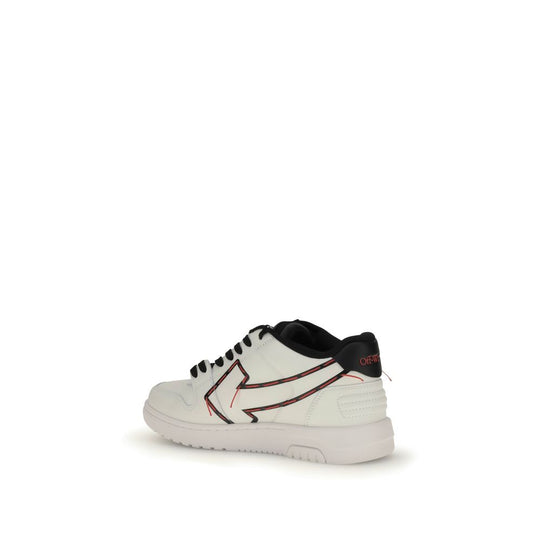 Off-White Genähte Pfeil-Sneakers