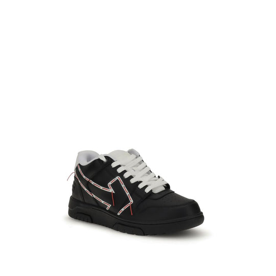 Off-White Genähte Pfeil-Sneakers