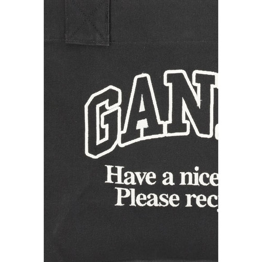 Ganni Logo Canvas Tragetasche