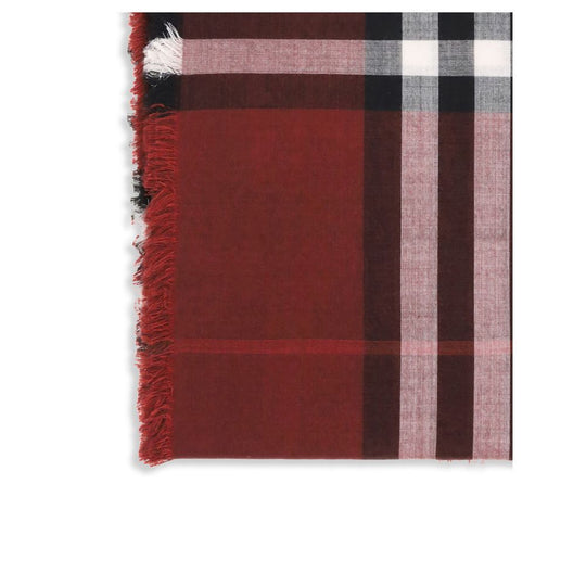 Burberry Karierter Schal aus Wolle und Seide mit Wendefunktion