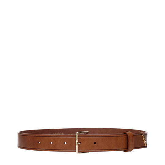 Max Mara Regelmäßige braune Ledergürtel