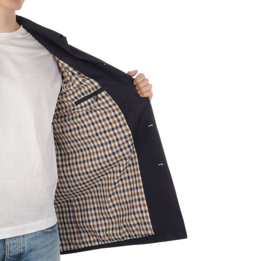 Aquascutum Blaue Baumwolljacke für Männer