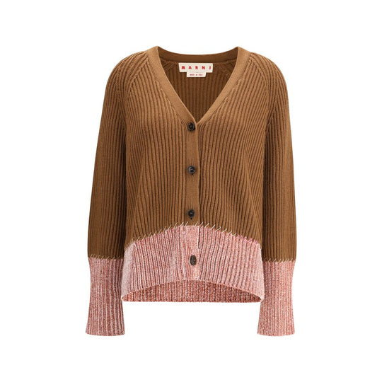 Marni Zweifarbige Strickjacke aus Viskose