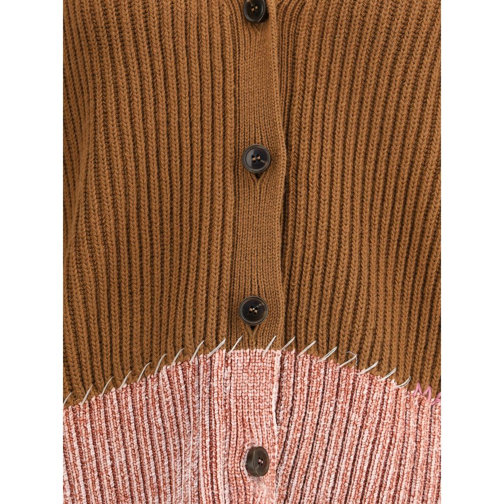 Marni Zweifarbige Strickjacke aus Viskose