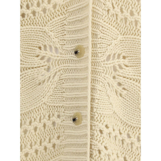 Ermanno Scervino Perforierte Kaschmir-Strickjacke