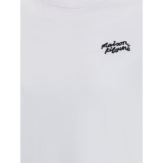 Maison Kitsuné T-Shirt mit kontrastierendem Logo