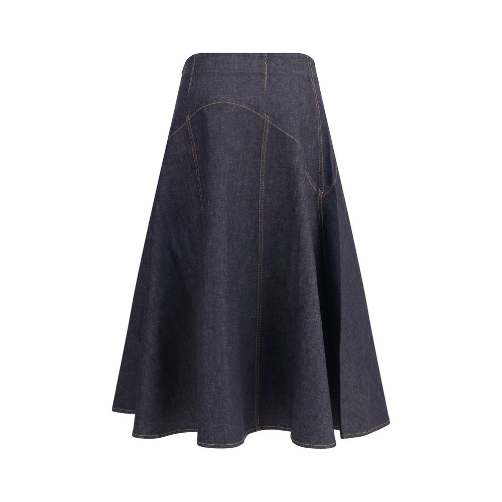Jacquemus Midirock aus Denim