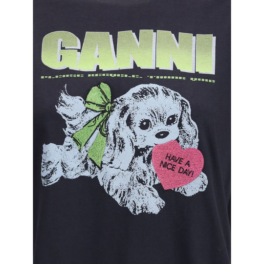 Ganni Welpen-T-Shirt