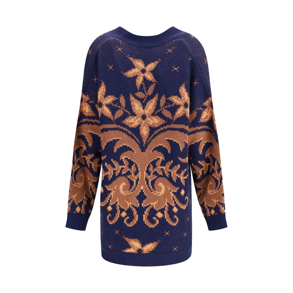 Etro Jacquard-Strickjacke aus Wolle