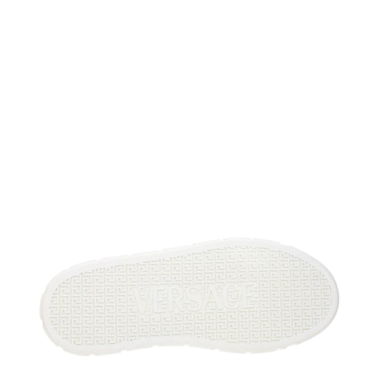 Versace Weiße Leder-Low Tops
