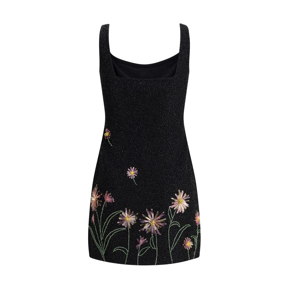 Staud Le Sable Minikleid mit Paillettenbesatz und Blumenmuster