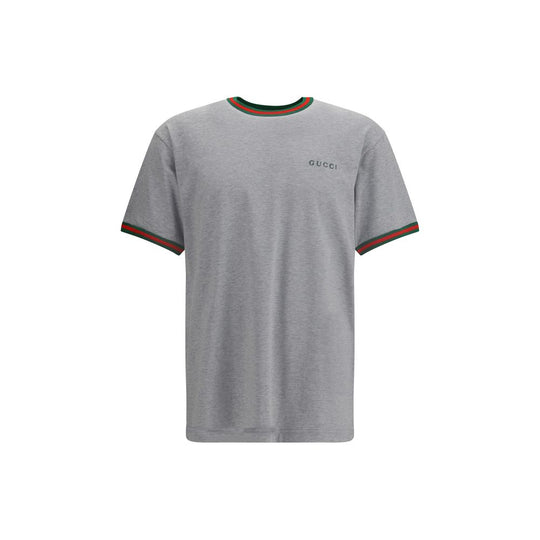 Gucci Baumwoll-T-Shirt mit gesticktem Logo