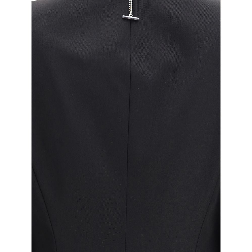 Alexander McQueen Schwarze einreihige Jacke