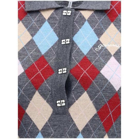Ganni Print-Polopullover