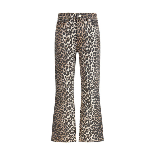 Ganni Hose mit Tiermuster