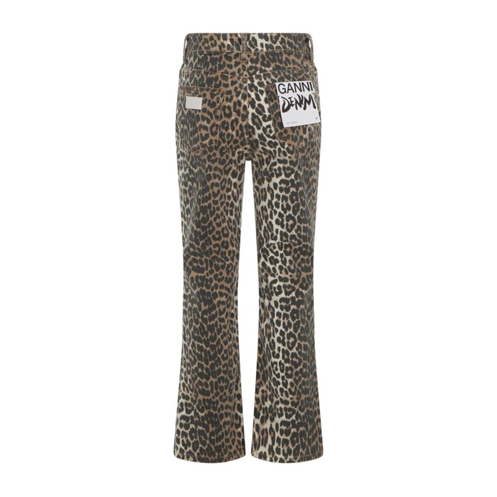 Ganni Hose mit Tiermuster
