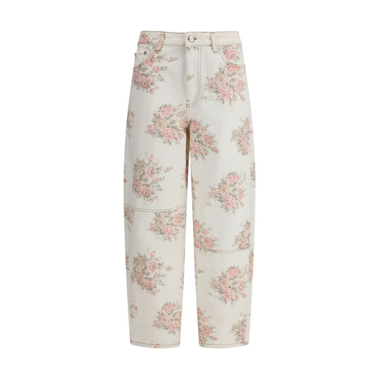 Ganni Stylische Jeans mit Blumendruck