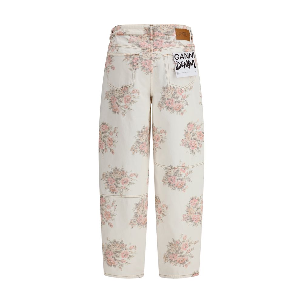 Ganni Stylische Jeans mit Blumendruck