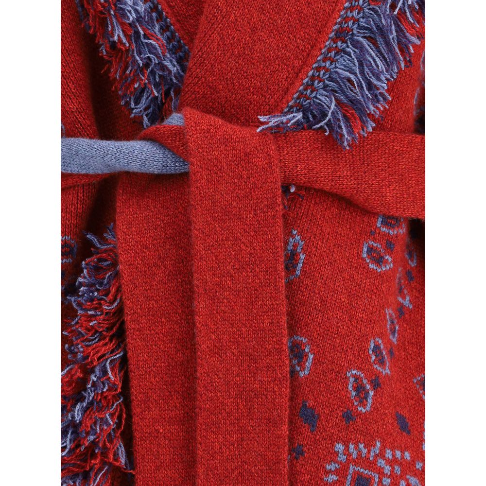 Alanui Bandana-Jacquard-Strickjacke