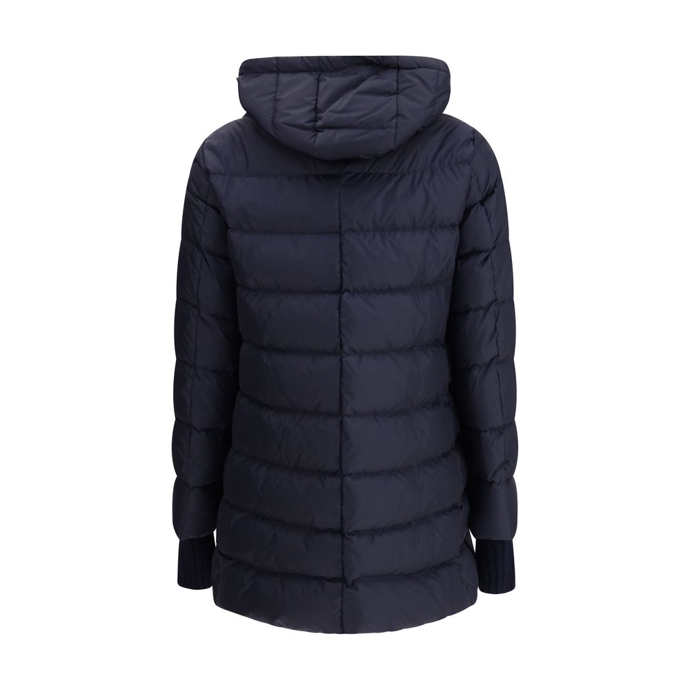 Herno Daunenjacke mit Kapuze in Dunkelblau