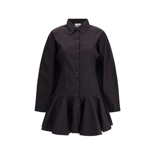 Ganni Kurzes Chemisierkleid