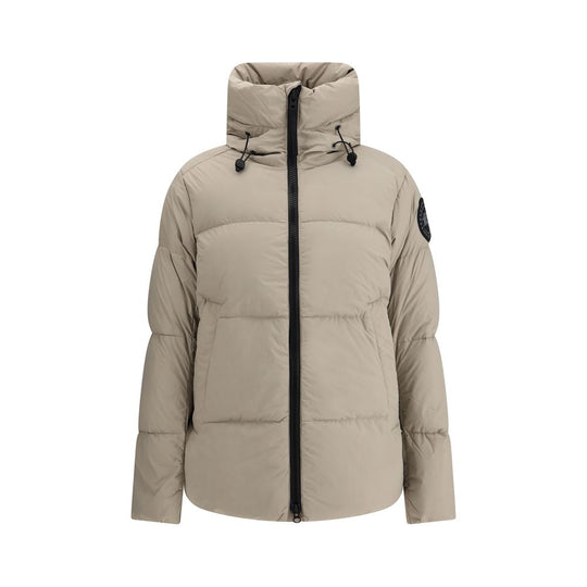 Canada Goose Schwarzes Nylon Crofton Puffer matte