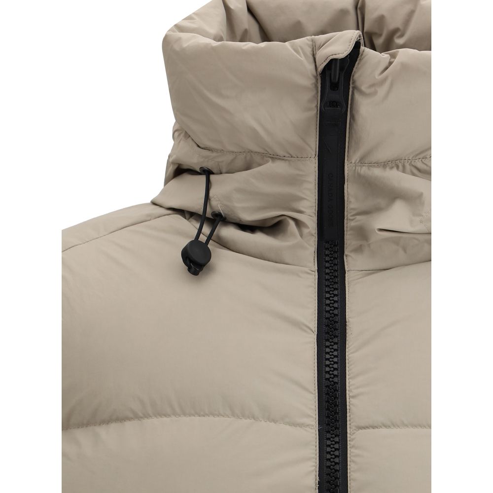 Canada Goose Schwarzes Nylon Crofton Puffer matte