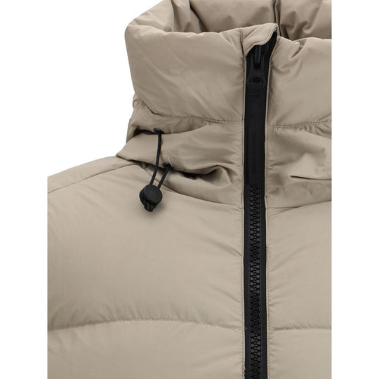 Canada Goose Schwarzes Nylon Crofton Puffer matte