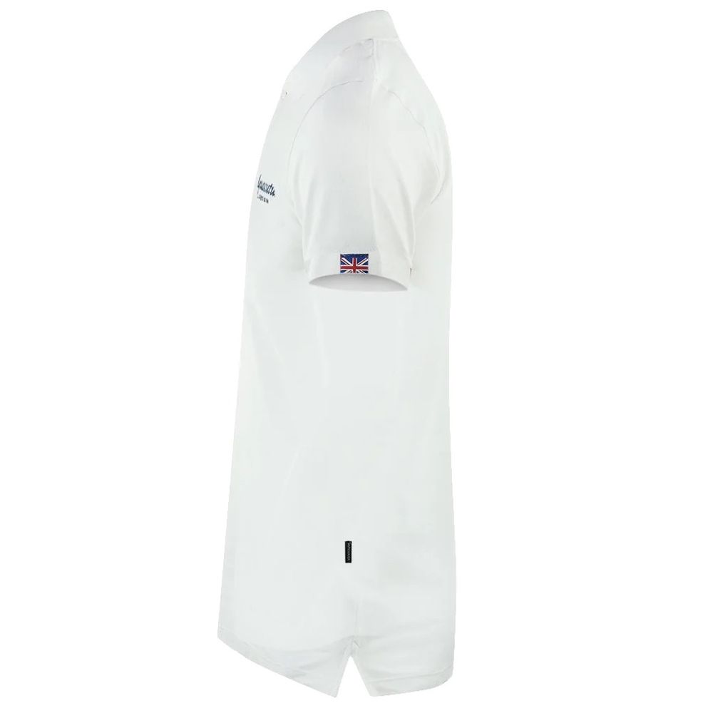Aquascutum Weißes Baumwoll-Poloshirt