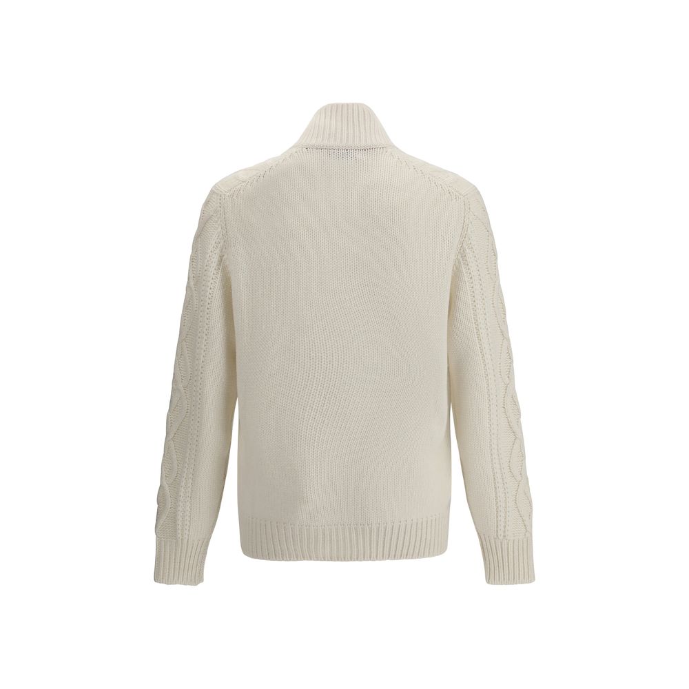 Brunello Cucinelli Kaschmir-Strickjacke mit Zopfmuster