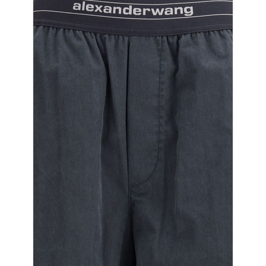 Alexander Wang Hose mit elastischem Bund und kontrastierendem Jacquard-Logo