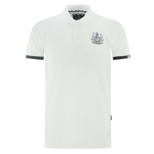 Aquascutum Weißes Baumwoll-Poloshirt