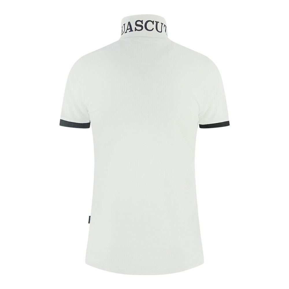Aquascutum Weißes Baumwoll-Poloshirt