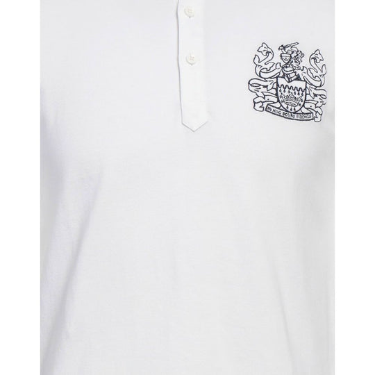 Aquascutum Weißes Baumwoll-Poloshirt