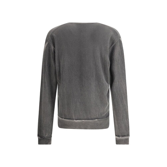 Our Legacy Grauer Pullover mit V-Ausschnitt