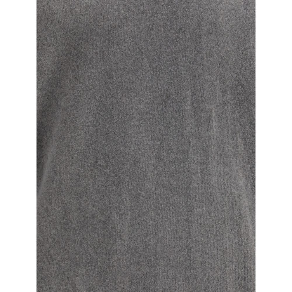 Our Legacy Grauer Pullover mit V-Ausschnitt