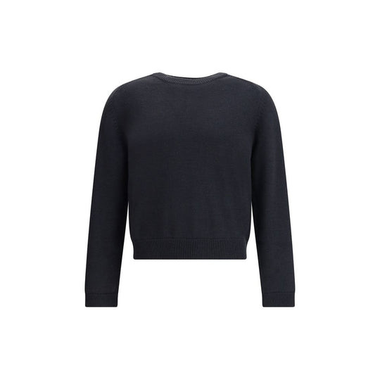 Our Legacy Wahre Rundhalsausschnitt in Off Black Rustic Merino