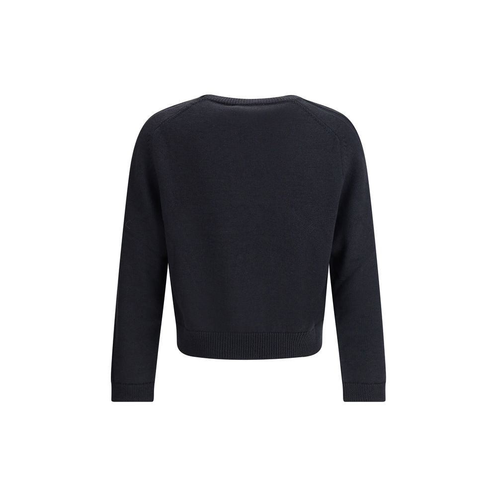 Our Legacy Wahre Rundhalsausschnitt in Off Black Rustic Merino